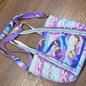 AMERICA AND BEYOND SEQUIN TAPESTRY BAG... #7584